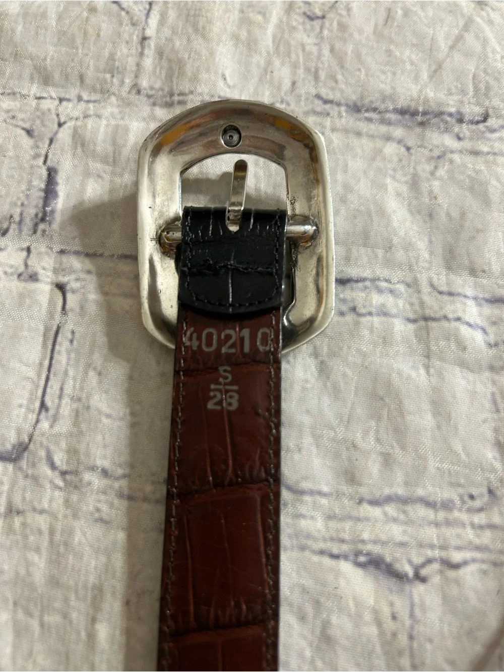 BRIGHTON CLASSICS AND REVERSIBLE BLACK & BROWN CROC EMBELLISHED BUCKLES BELTS S